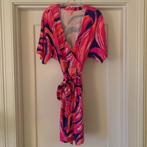 Vibrant Wrap Dress